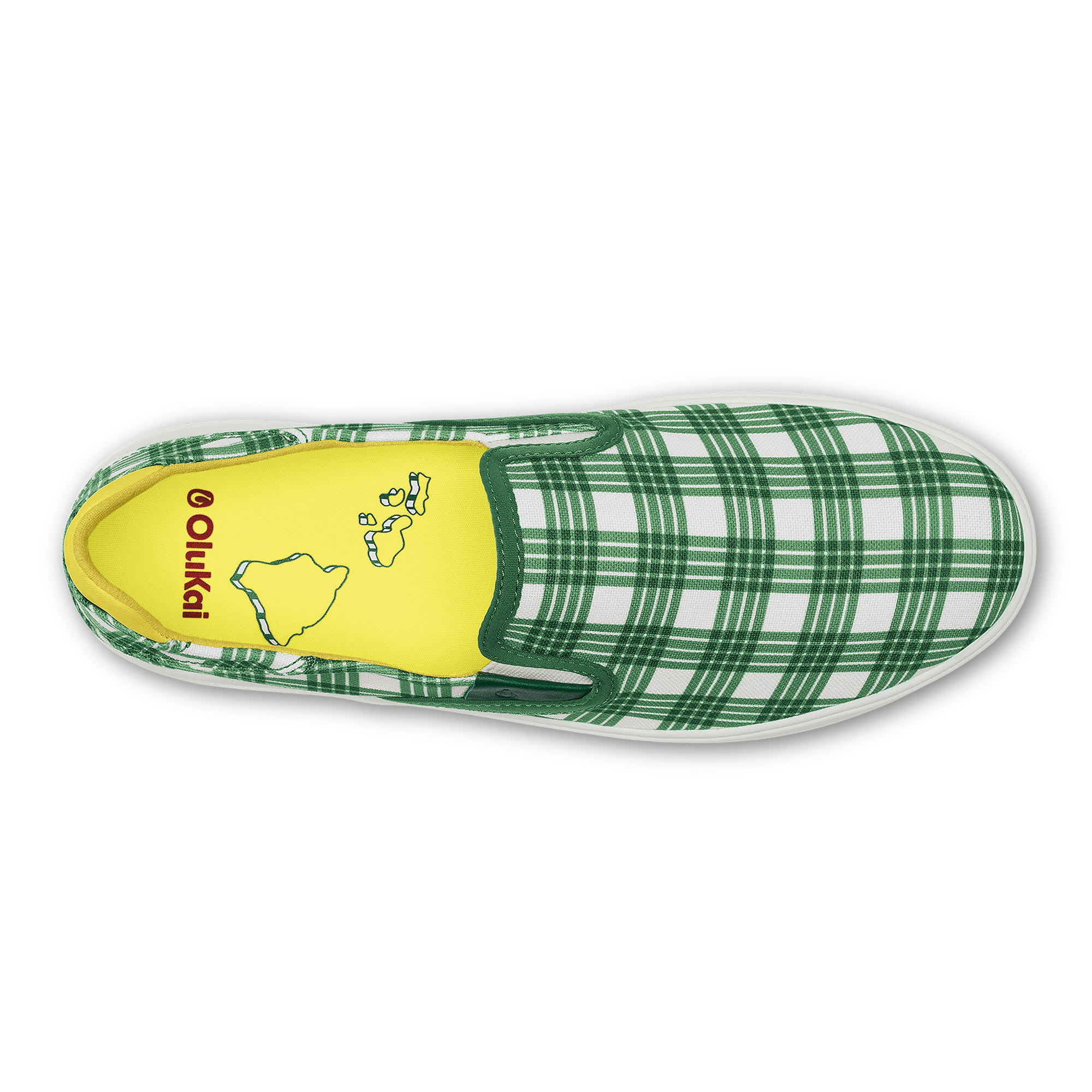 Wai'alae Slip On - Medium Green / Bright White - Image 7
